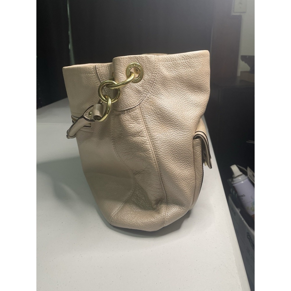 COACH 18889 PENELOPE Champagne Pearl Gold Pebbled Hobo Slouch 2011 FREE SHIPPING - Picture 16 of 16